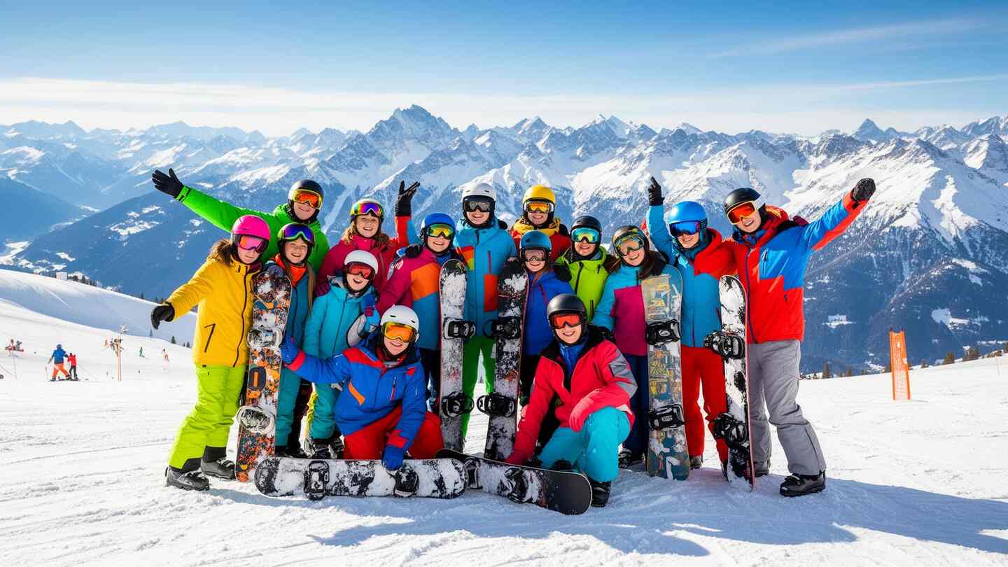 UCPA gruppeundervisning på ski
